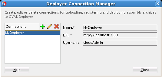Deployer Connection Manager