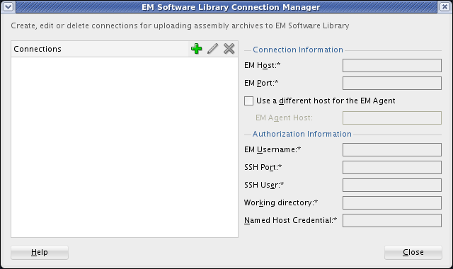 EM Software Library connection manager