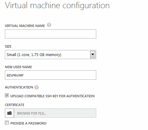 Virtual Machine Configuration