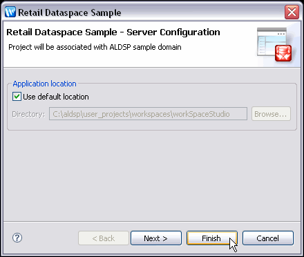 Server Configuration dialog