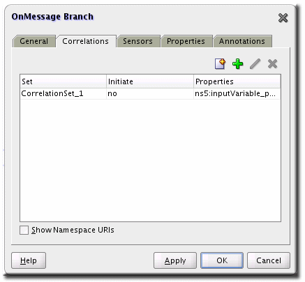 BPEL OnMessage Branch