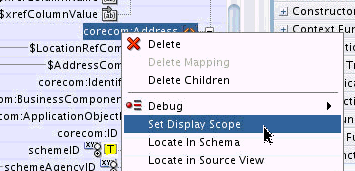 Set Display Scope context menu item