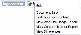 Menu expanded from the Contribution icon
