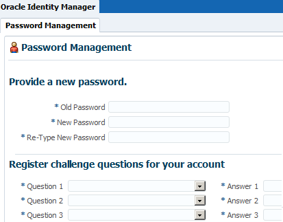 OIM Password Management