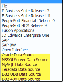 L'image montre la liste déroulante Type de système source