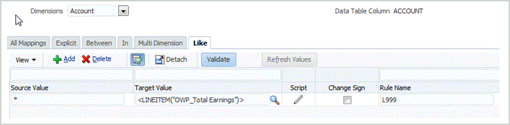 Immagine che illustra la schermata Mapping caricamento dati.