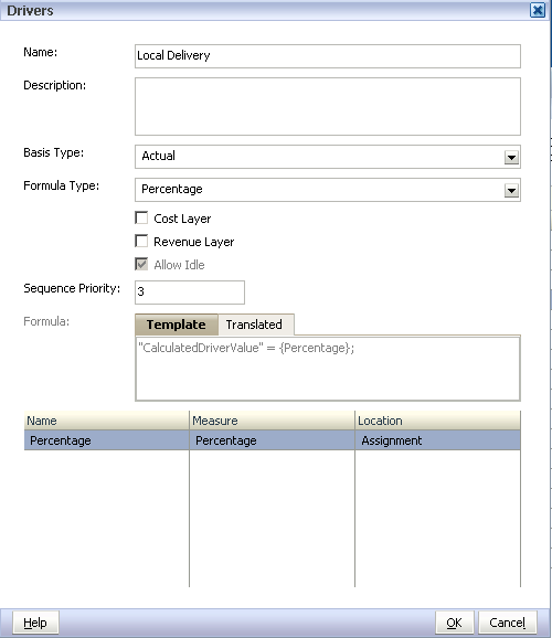 Utilizzare la finestra di dialogo Crea driver per creare un nuovo driver.