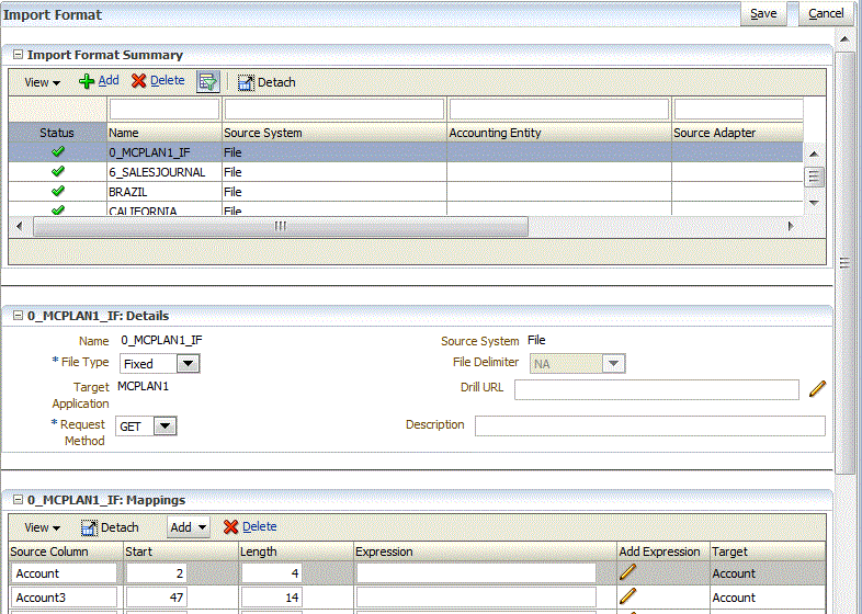 A imagem mostra um Editor de Scripts com Script de Importação