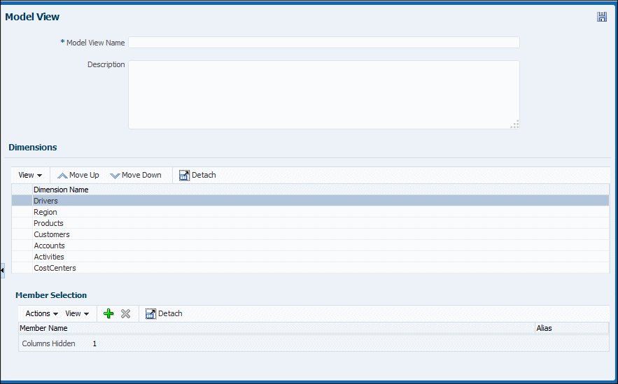 Preencha as informações necessárias para criar uma exibição de modelo, conforme descrito no texto. Preencha as informações necessárias para criar uma exibição de modelo, conforme descrito no texto.