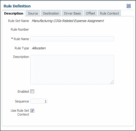 Informe o nome, a descrição e outras informações da regra, conforme descritas nas seguintes etapas.