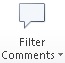 The Filter Comments button in the Performance Reporting ribbon