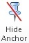 The Hide Anchor button in the Performance Reporting ribbon
