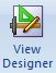 View Designer icon from the ribbon