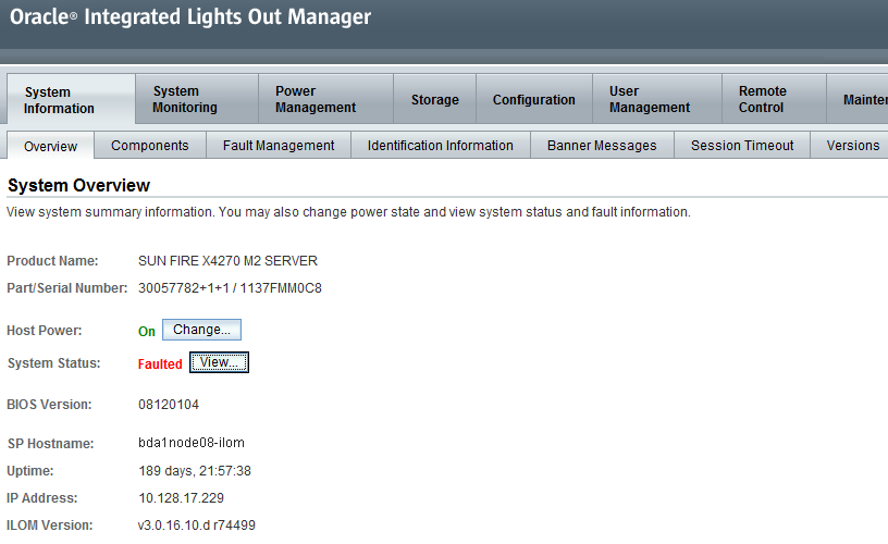 Using Oracle Integrated Lights Out Manager