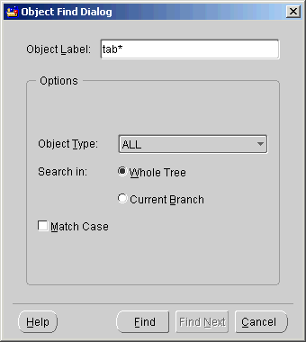 Text description of find.gif follows.