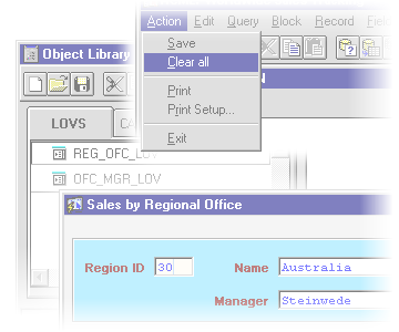 Forms Developer,  Various Dialogs