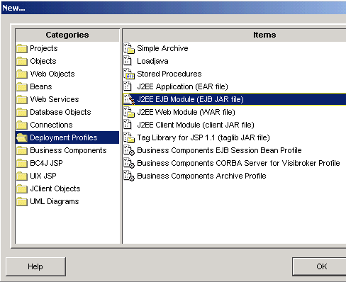 Deployment Profiles in JDeveloper