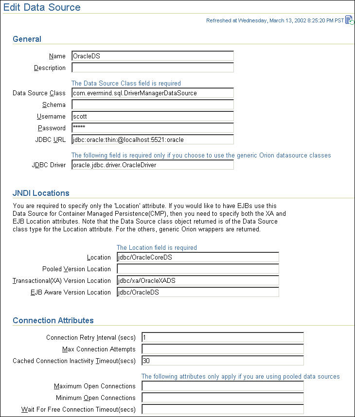 Text description of em_datasourceconfig.gif follows.