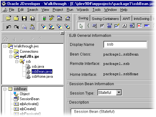 Jdeveloper with EJB