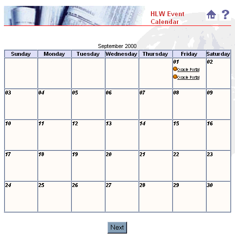 calendar form
