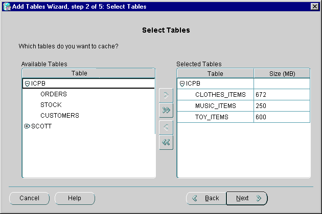 Text description of addwiz_table.gif follows.
