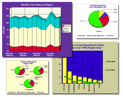 Graphs from OracleAS Discoverer