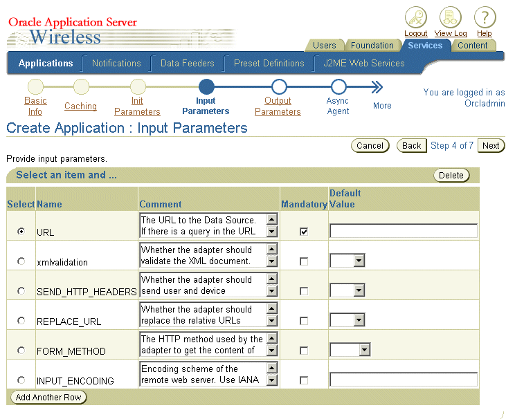 Text description of cdv_inpt.gif follows.