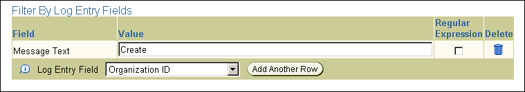 Search Log Repository Advanced Search Filter