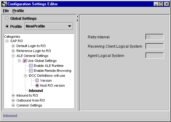 Text description of alegeneralsettings.gif follows.