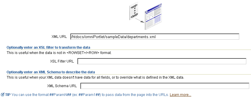 Shows XML Source tab.
