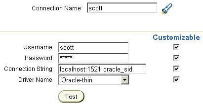 Shows Connection information.