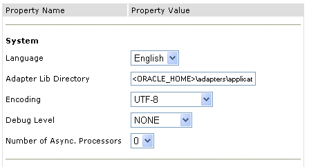 System settings pane