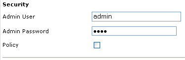 BSE security settings pane.