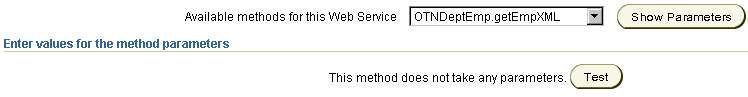 Shows Web Services Methods section.