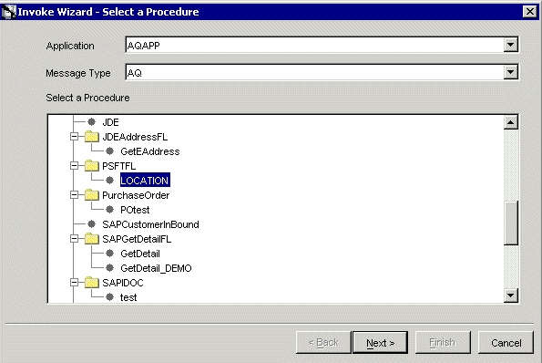 Creating an invoked procedure