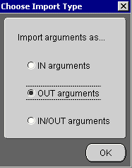 Choose Import Type dialog box