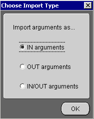 Choose Import Type dialog box
