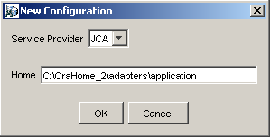 select new JCA configuration