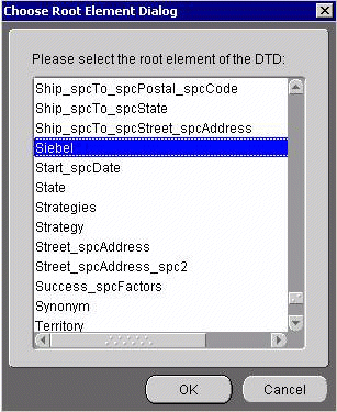 Siebel root element