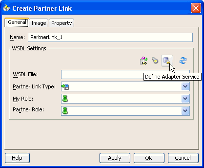 Create Partner Link Window