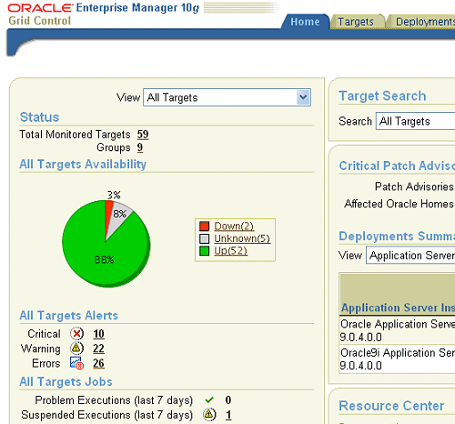 Application Server Grid Control Application Server Grid Control