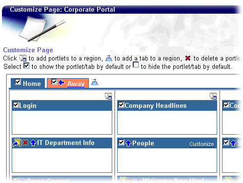 Customization page for Portal Customization page for Portal