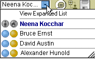 Attendees list.