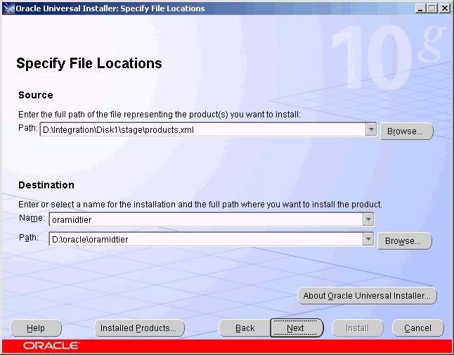 Install installation перевод. Oracle Universal installer. Oracle installer. Oracle Universal installer source. Oracle installation source.