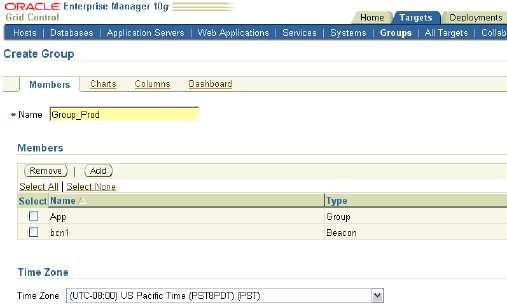 Create Group wizard Create Group wizard
