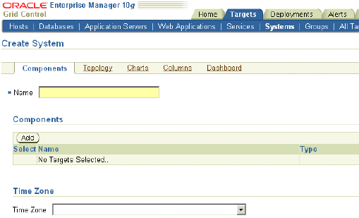 Create System wizard