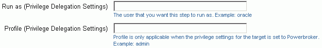 Specifying Privilege Delegation Settings