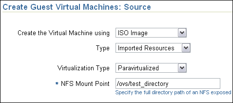 Create Guest Virtual Machines: Source page