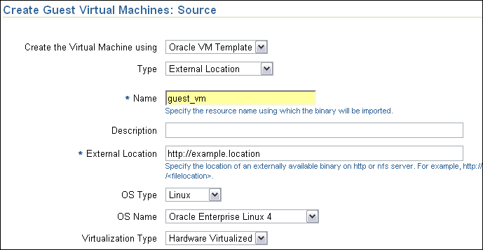 Create GVM VM Template