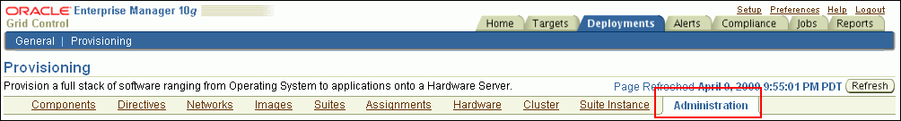 Configuring Software Library